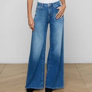 L'AGENCE Quincy Wide Leg Jeans in Castro